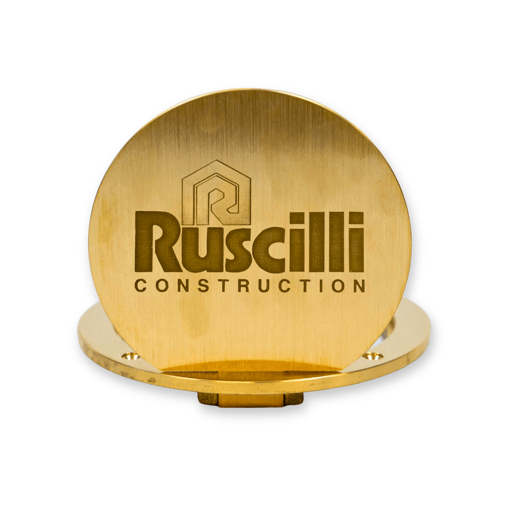 Custom Brass Volleyball Floorplate | KA25-FW-CUS™